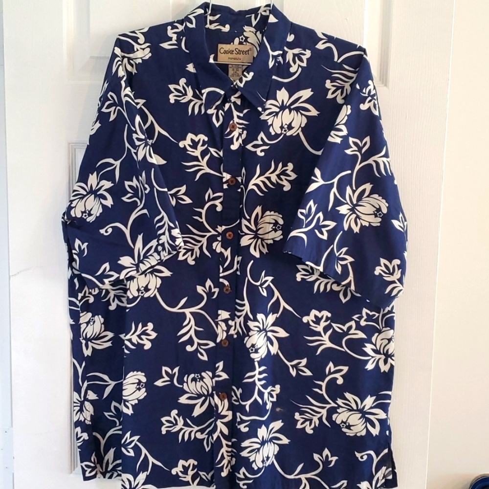 2XL COOKE STREET HONOLULU Hawaiian camp shirt